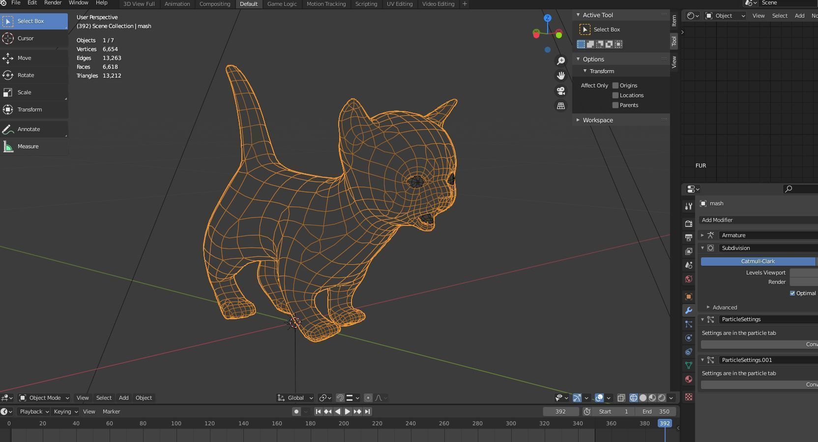 Fur Cure Kitten Red 02 Low-poly 3D model_16