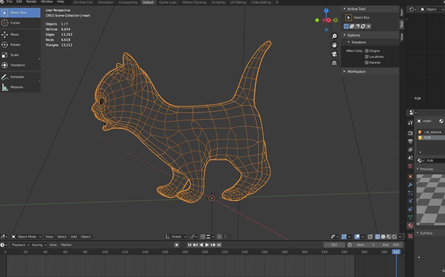 Fur Cure Kitten Red 02 Low-poly 3D model_17