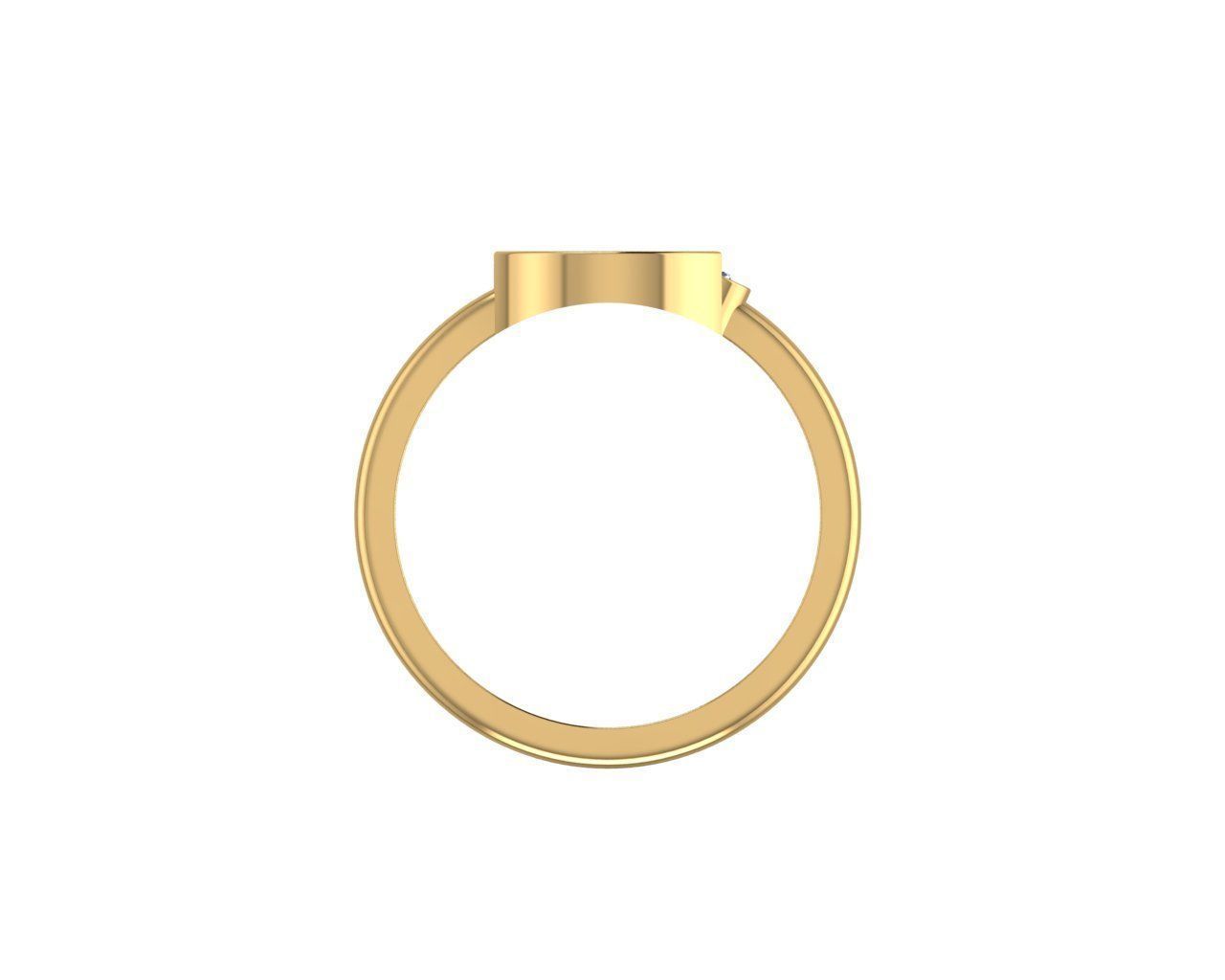 - Old English font ring C 3D print model_2