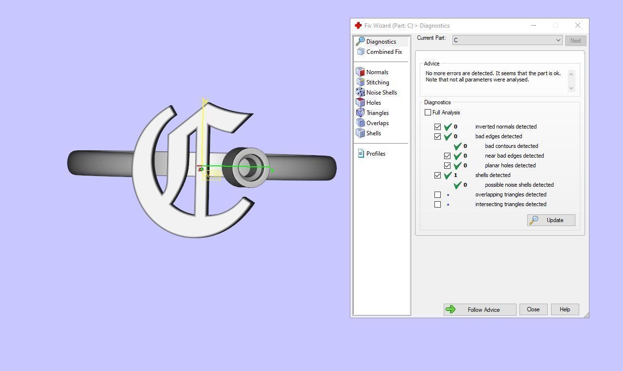 - Old English font ring C 3D print model_13