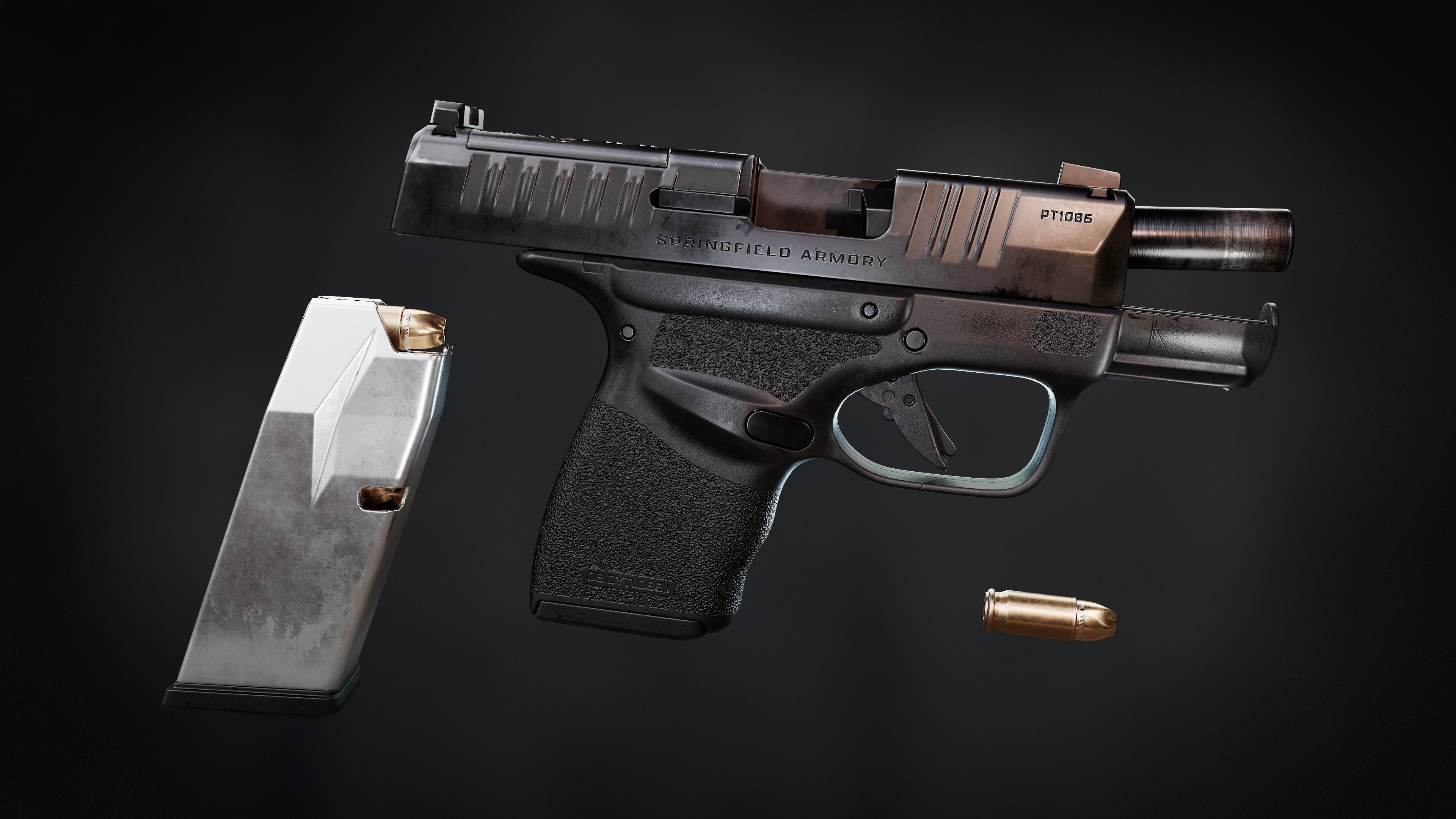 Hellcat PT1086 Low-poly 3D model_1