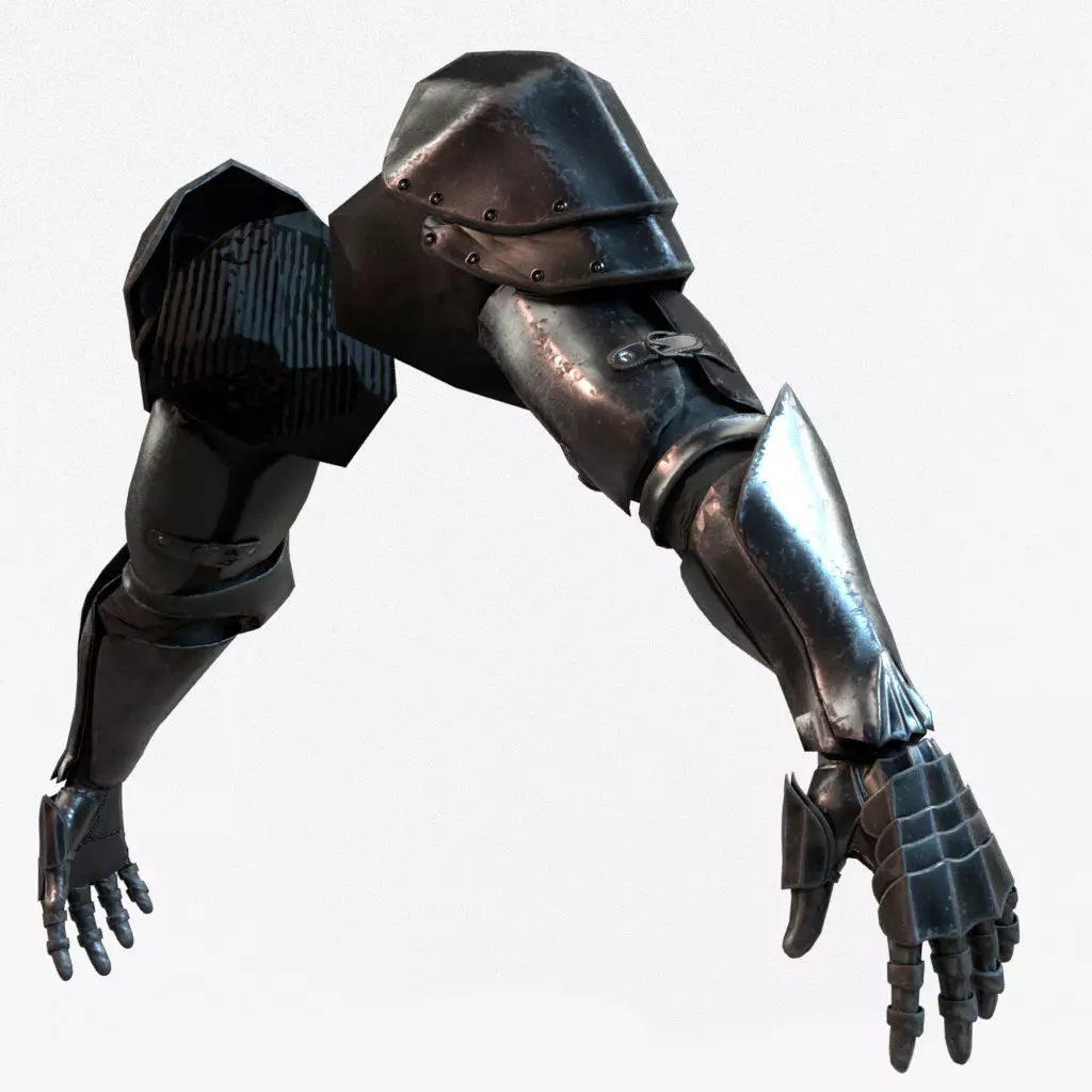 Warrior Arms Armor Set Model Low-poly 3D model