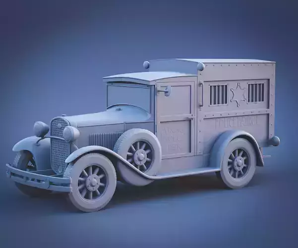 Police car 3D print model
