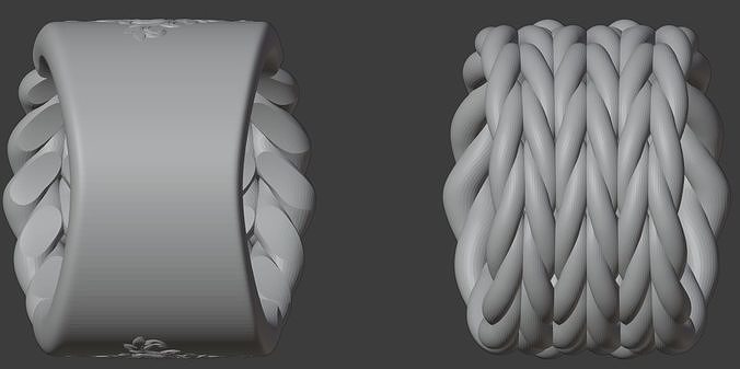 ring rope style 3D print model
