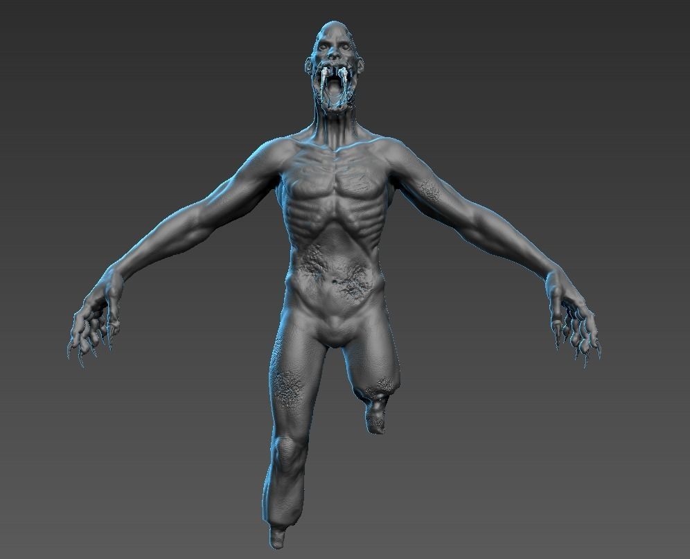 Human Mutant 3 3D model_2