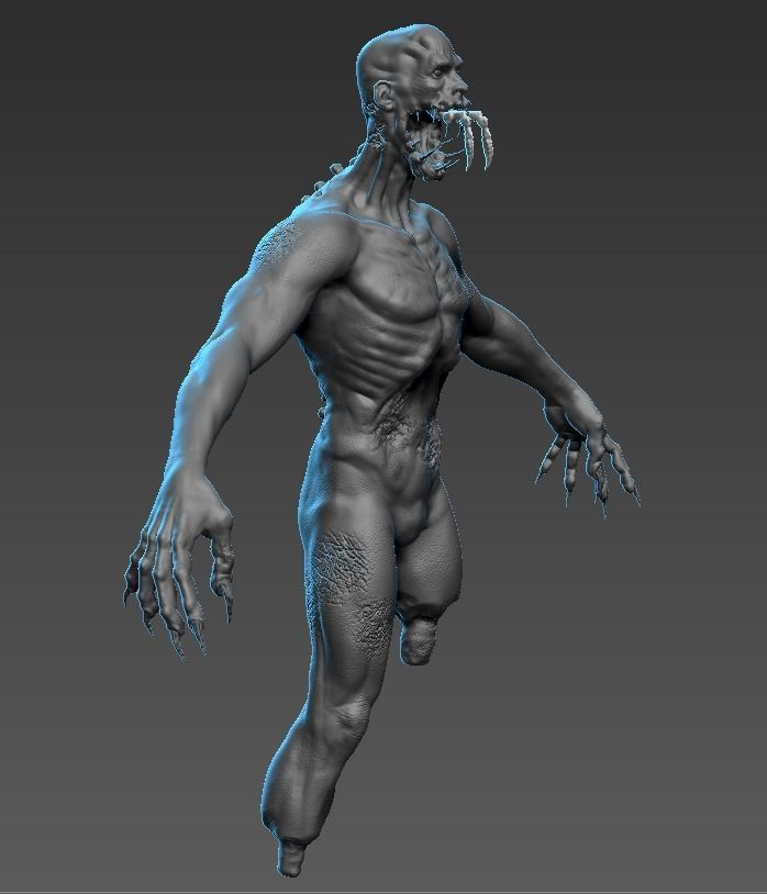 Human Mutant 3 3D model_6