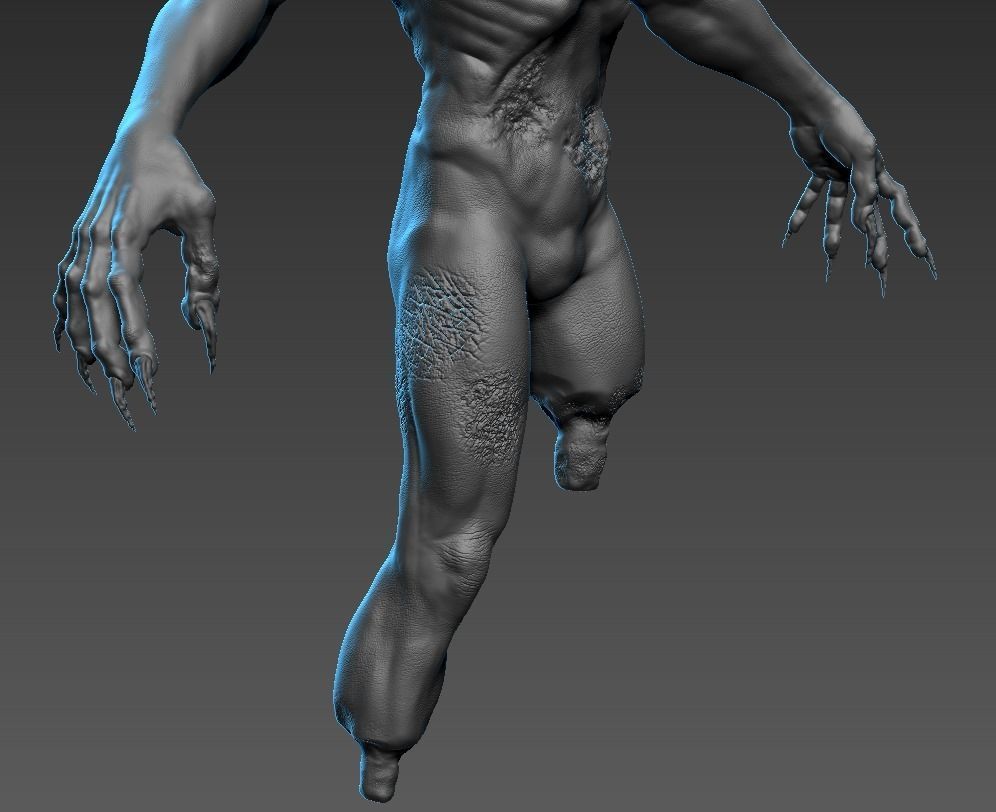 Human Mutant 3 3D model_7