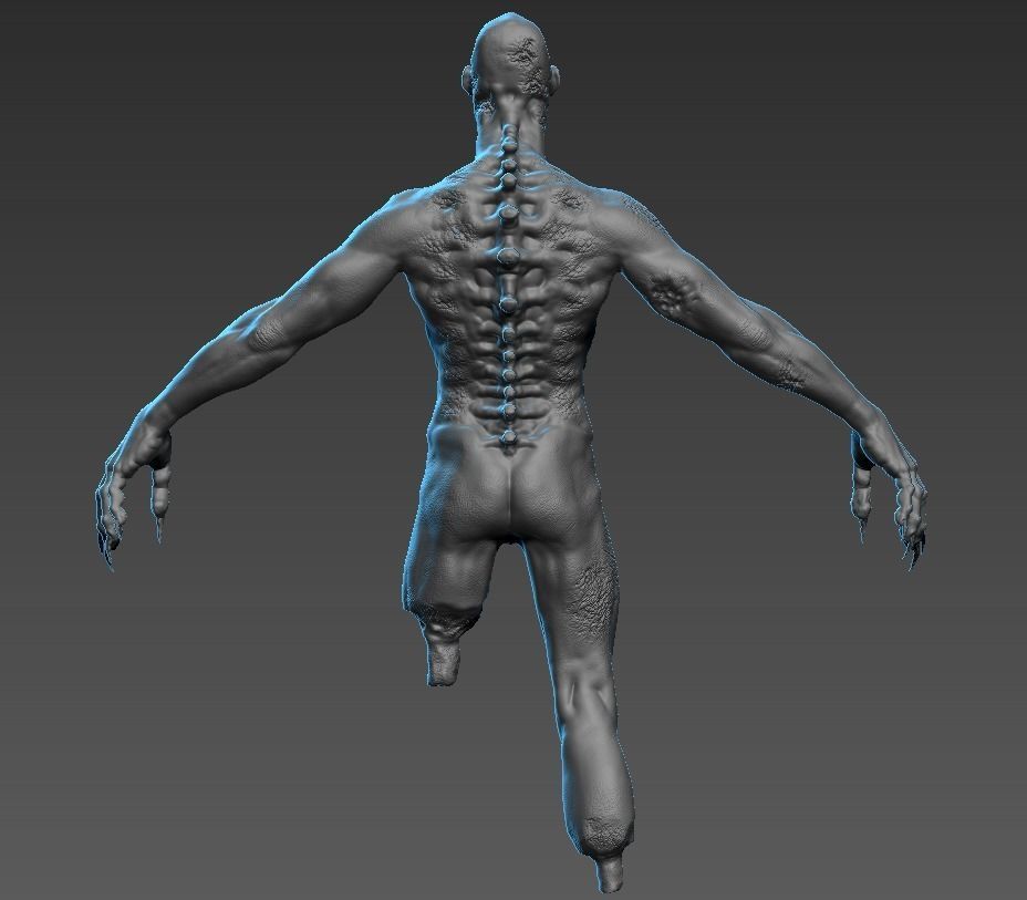 Human Mutant 3 3D model_4