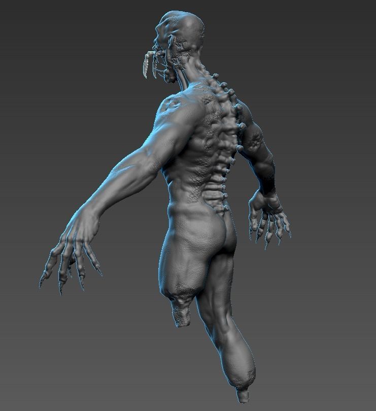 Human Mutant 3 3D model_5