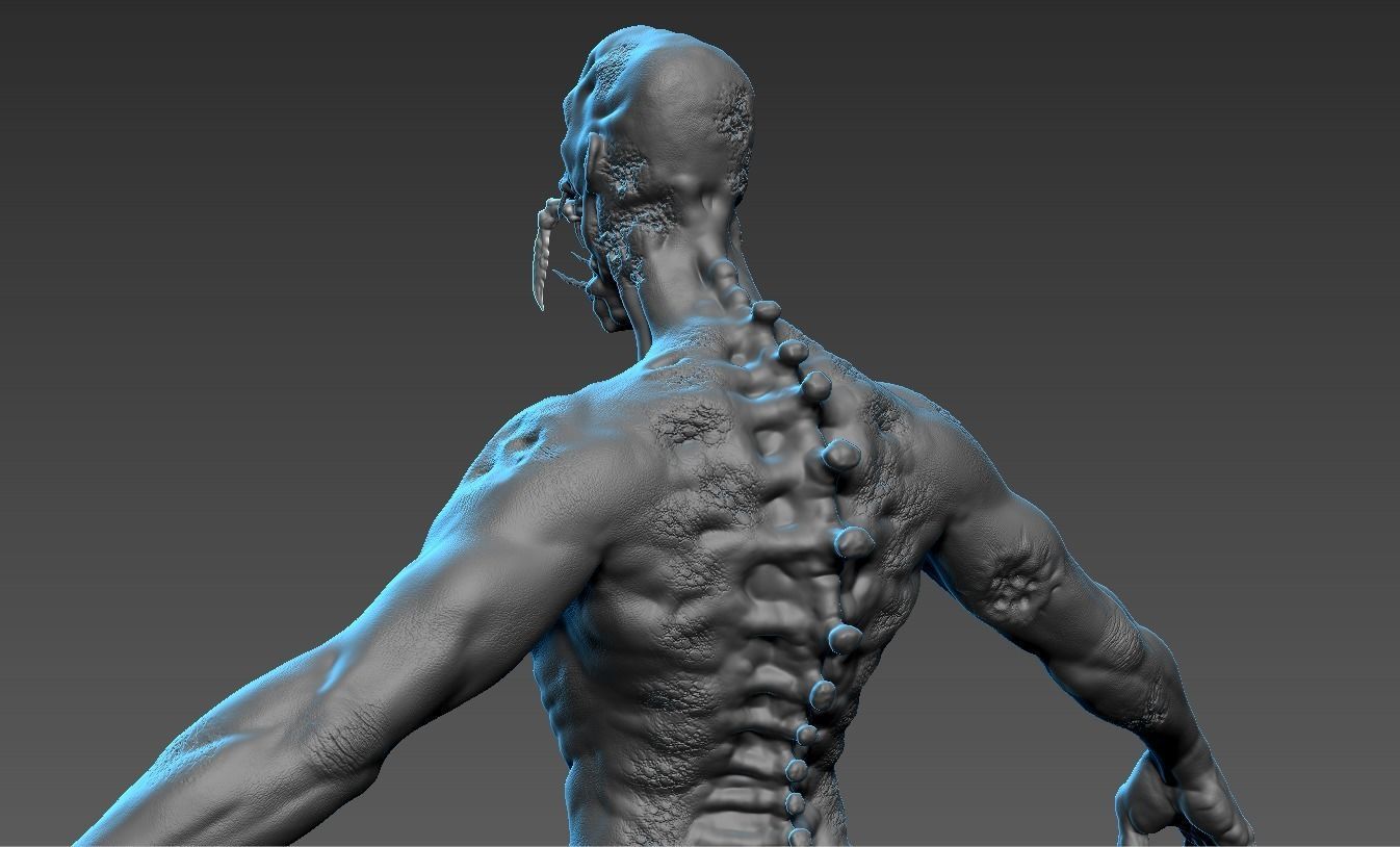 Human Mutant 3 3D model_9