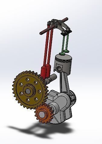 Single Cylinder IC engine 3D print model