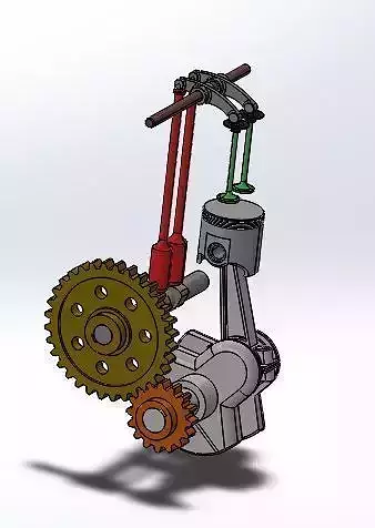 Single Cylinder IC engine 3D print model