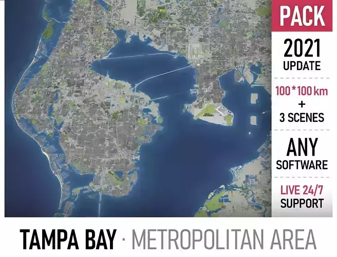 Tampa Bay 3D Model Collection