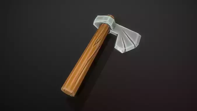 Stylized Axe Low-poly 3D model