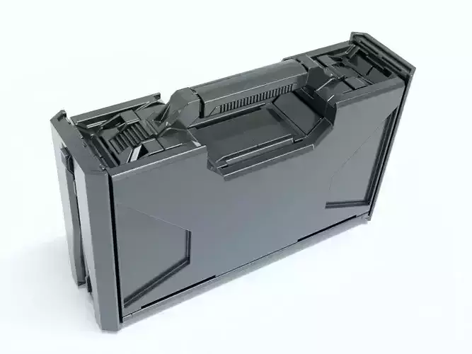 Sci-Fi Storage Box Case High-poly