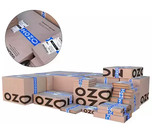 Ozon boxes Low-poly 3D model