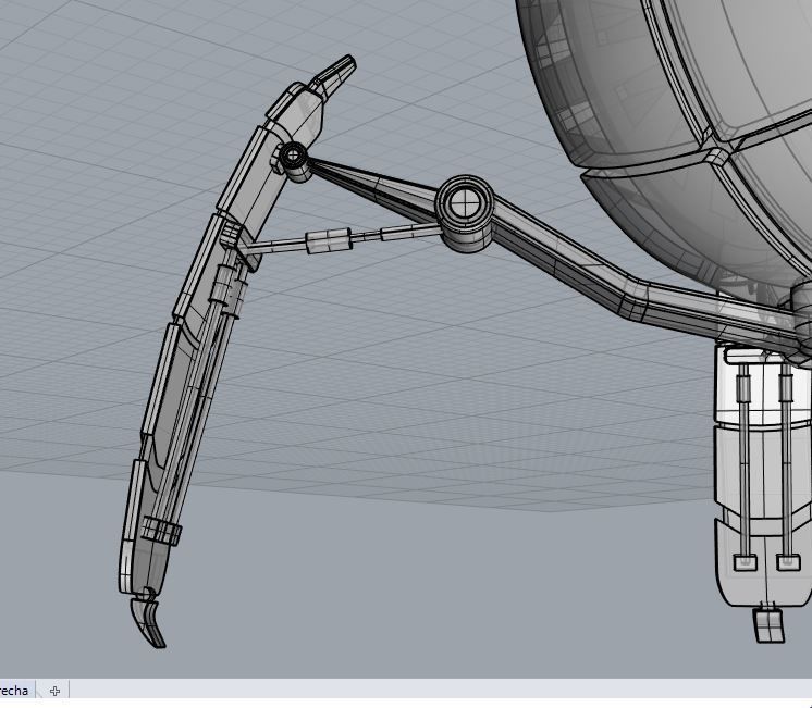Sphere Robot - Super Detailed Low-poly 3D model_2