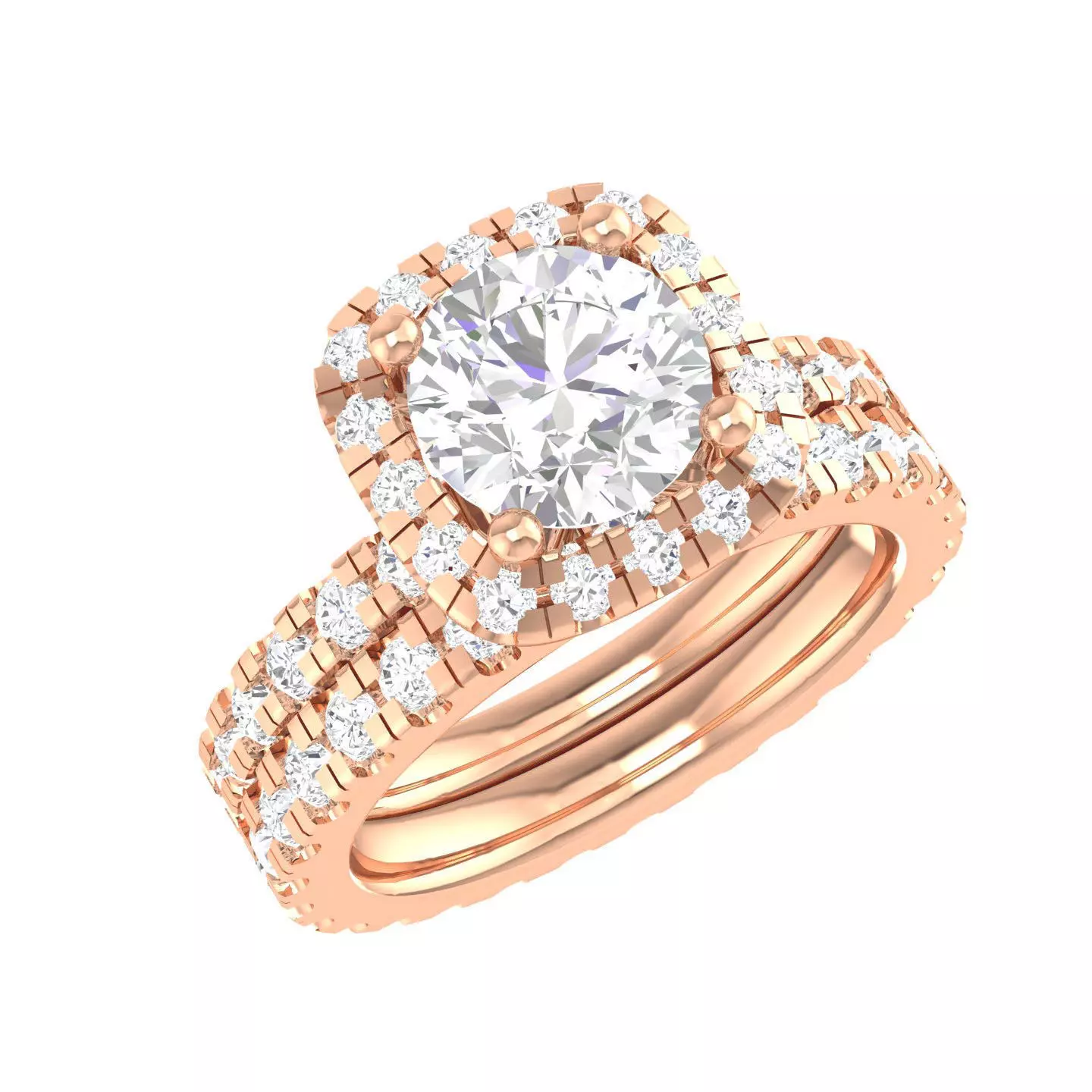 Halo Solitaire Ring - 137601 3D print model