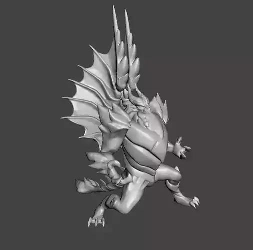 Dragon Guardian Galio 3D Model