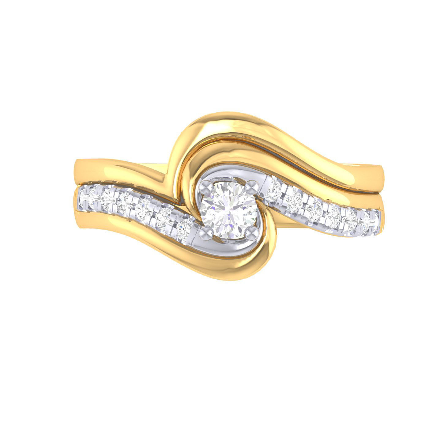 Solitaire Ring with Band - 137589 3D print model_8