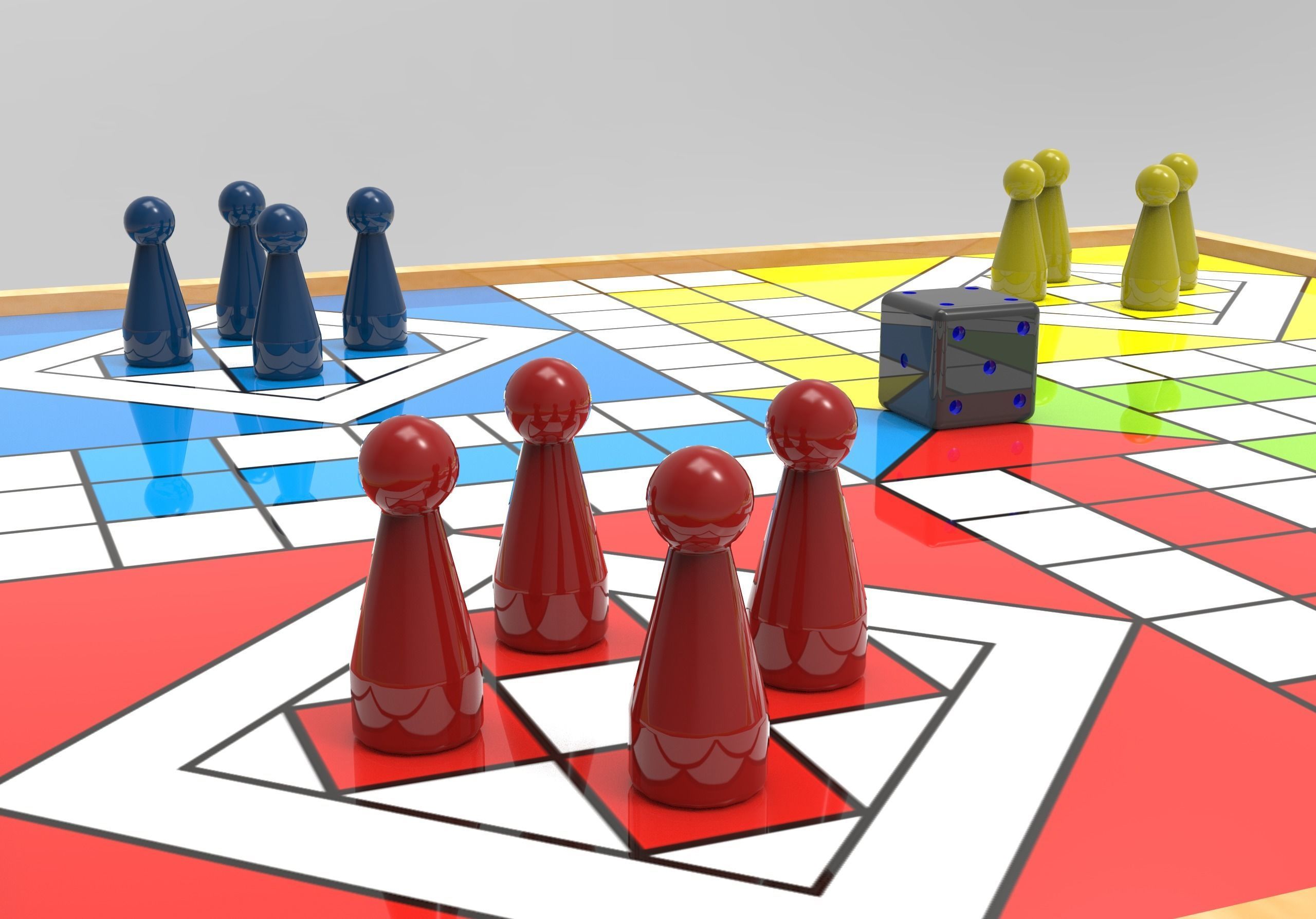 Ludo Game 3D model_3
