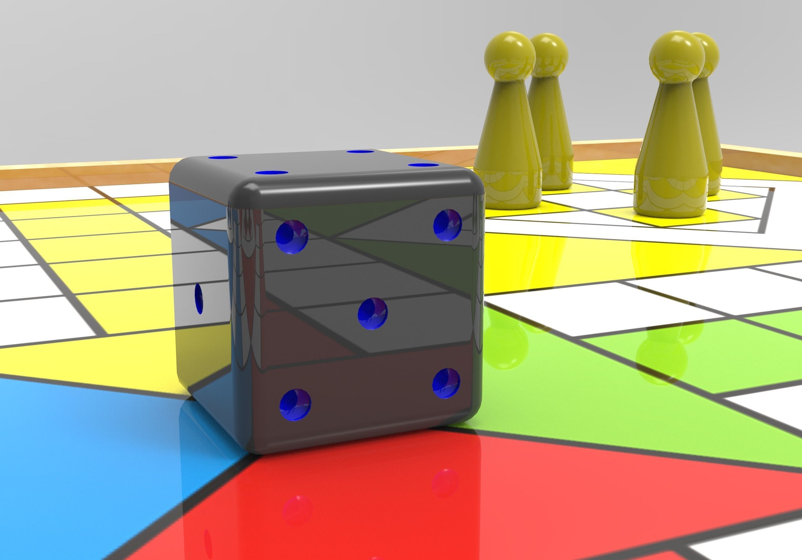 Ludo Game 3D model_4