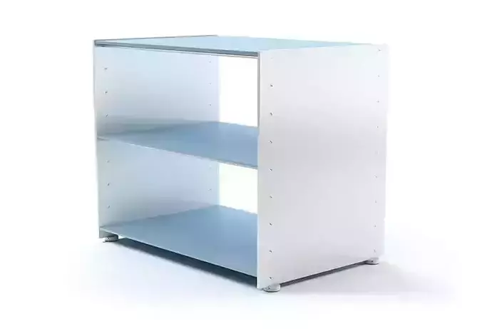 White Modular Shelf System