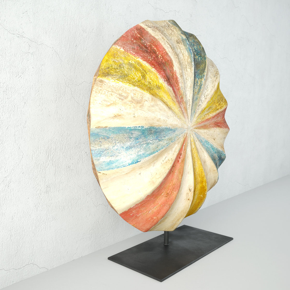 Zulu Pinwheel Shield 3D model_5