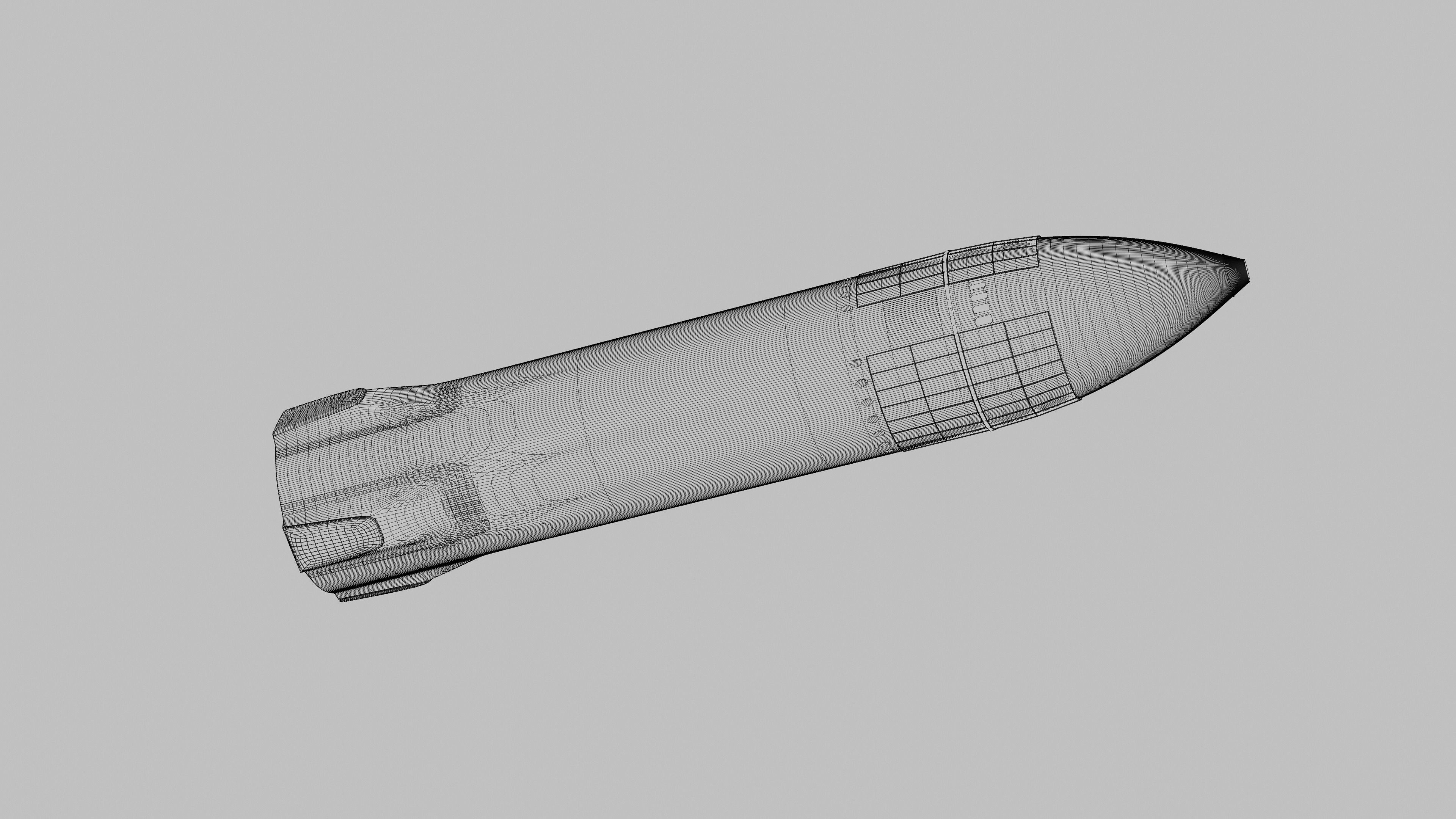 SpaceX Starship Moon Lander - Artemis 3 -  3D model_3