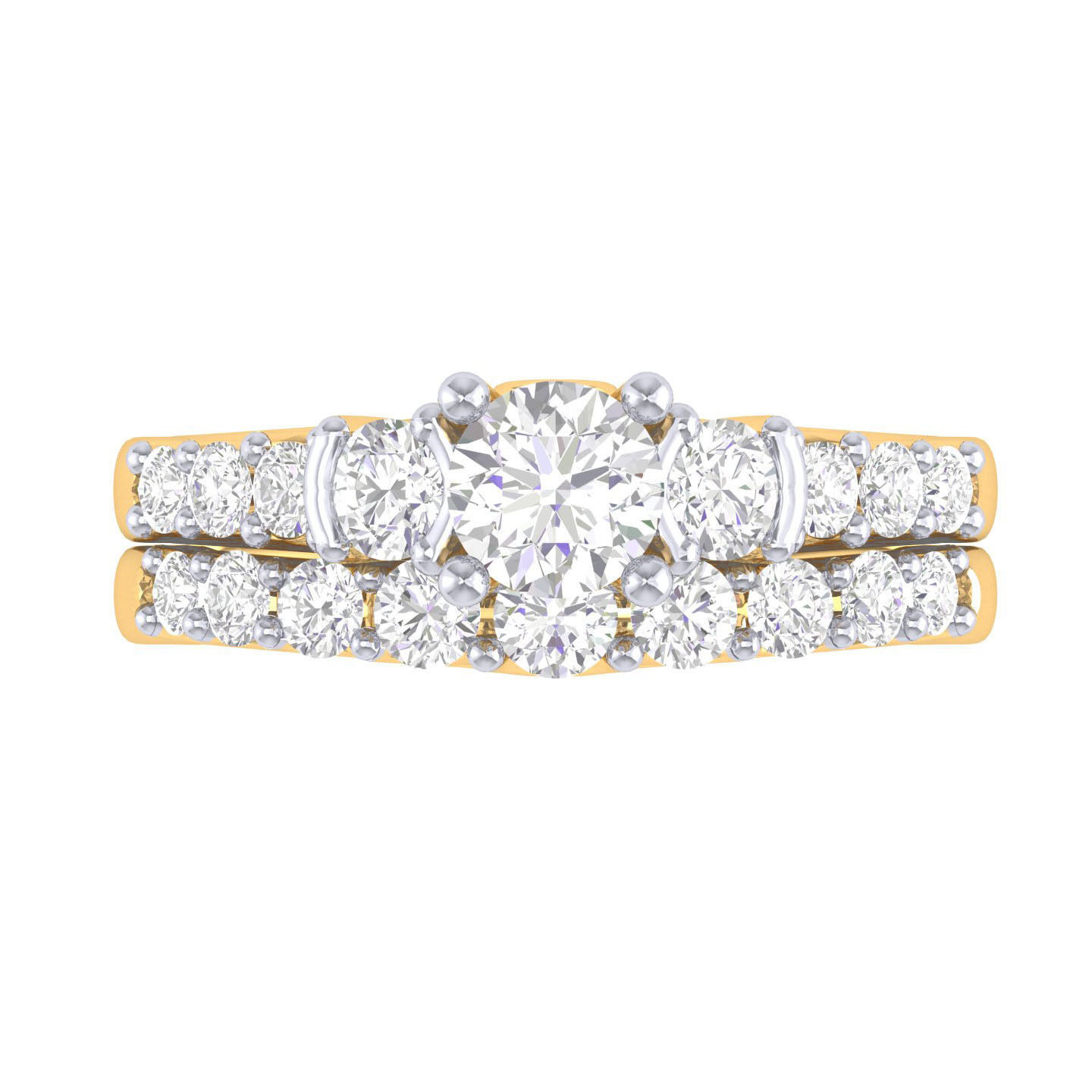 Solitaire Ring with Band - 137581 3D print model_8