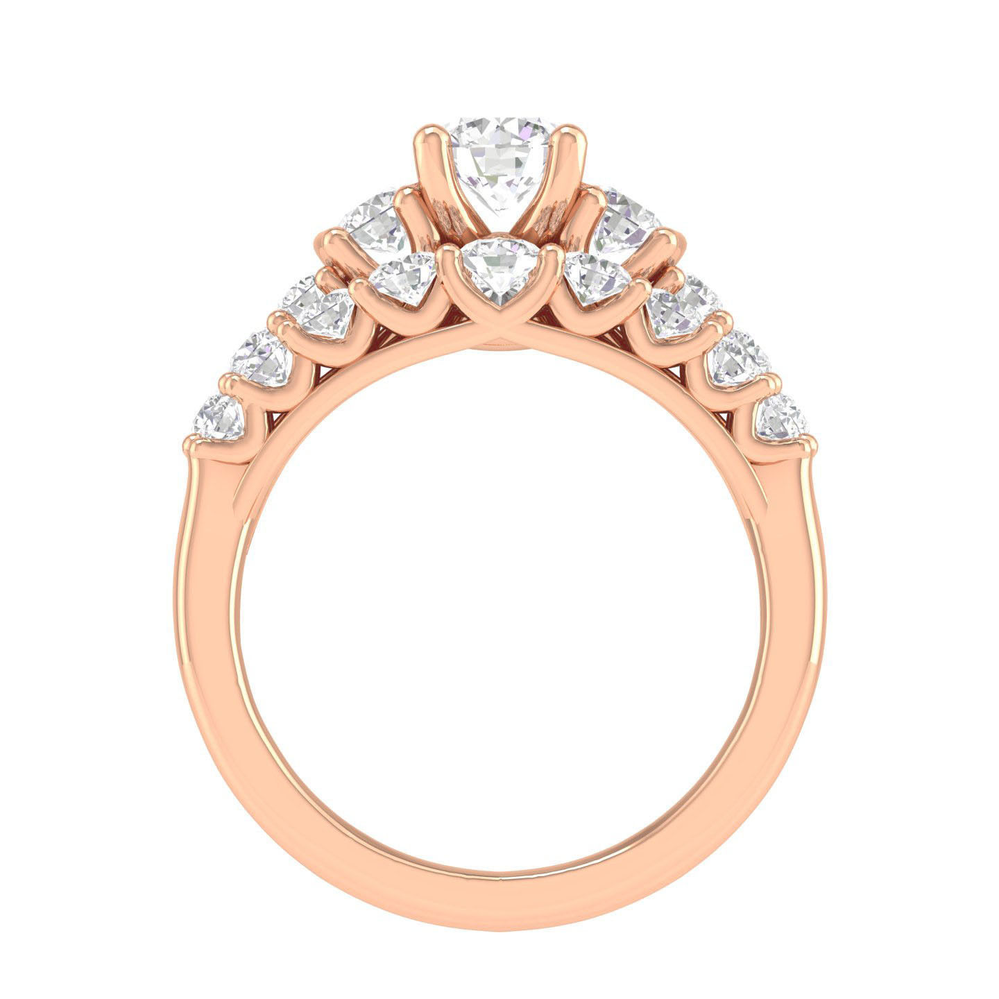 Solitaire Ring with Band - 137581 3D print model_2