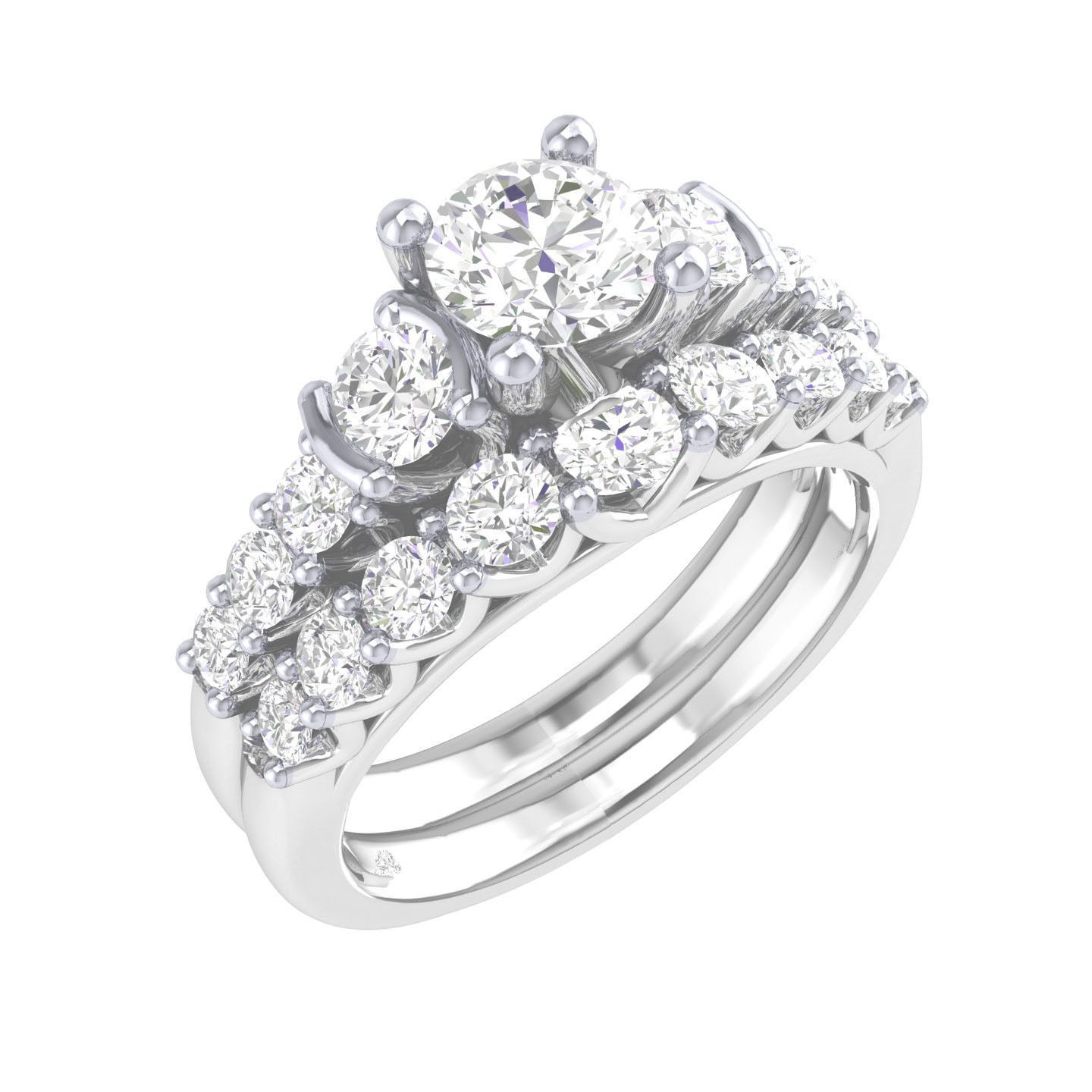Solitaire Ring with Band - 137581 3D print model_7