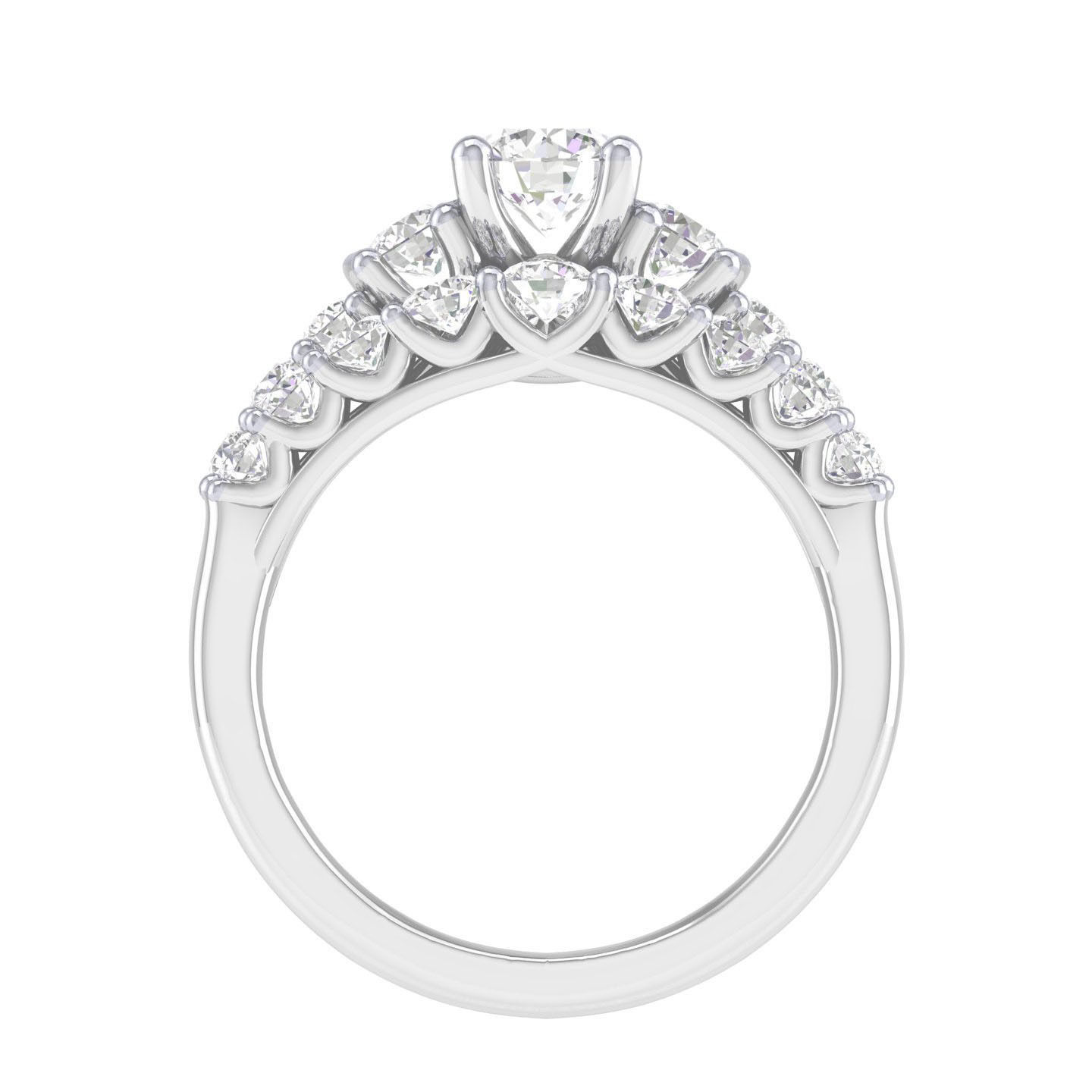 Solitaire Ring with Band - 137581 3D print model_5
