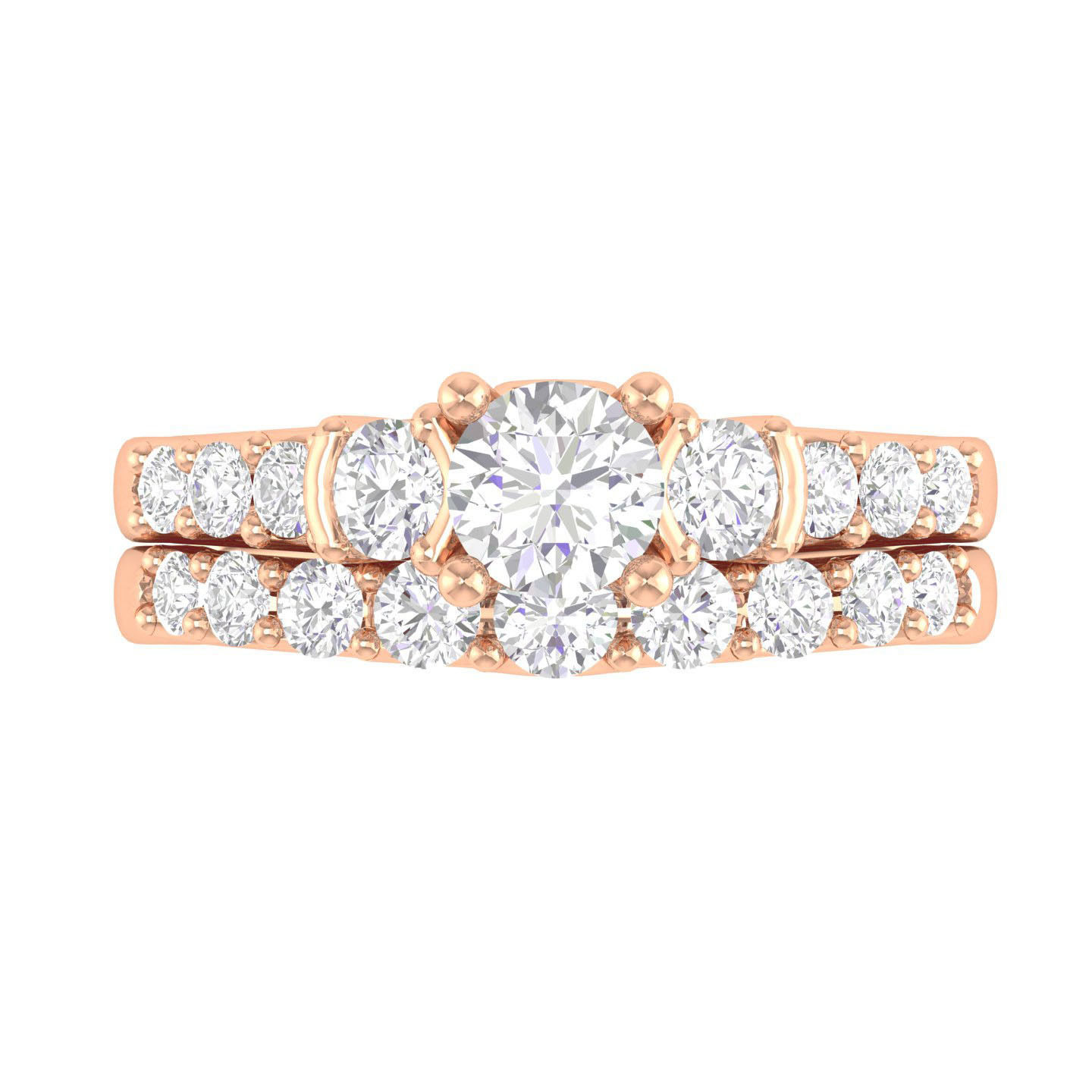 Solitaire Ring with Band - 137581 3D print model_1