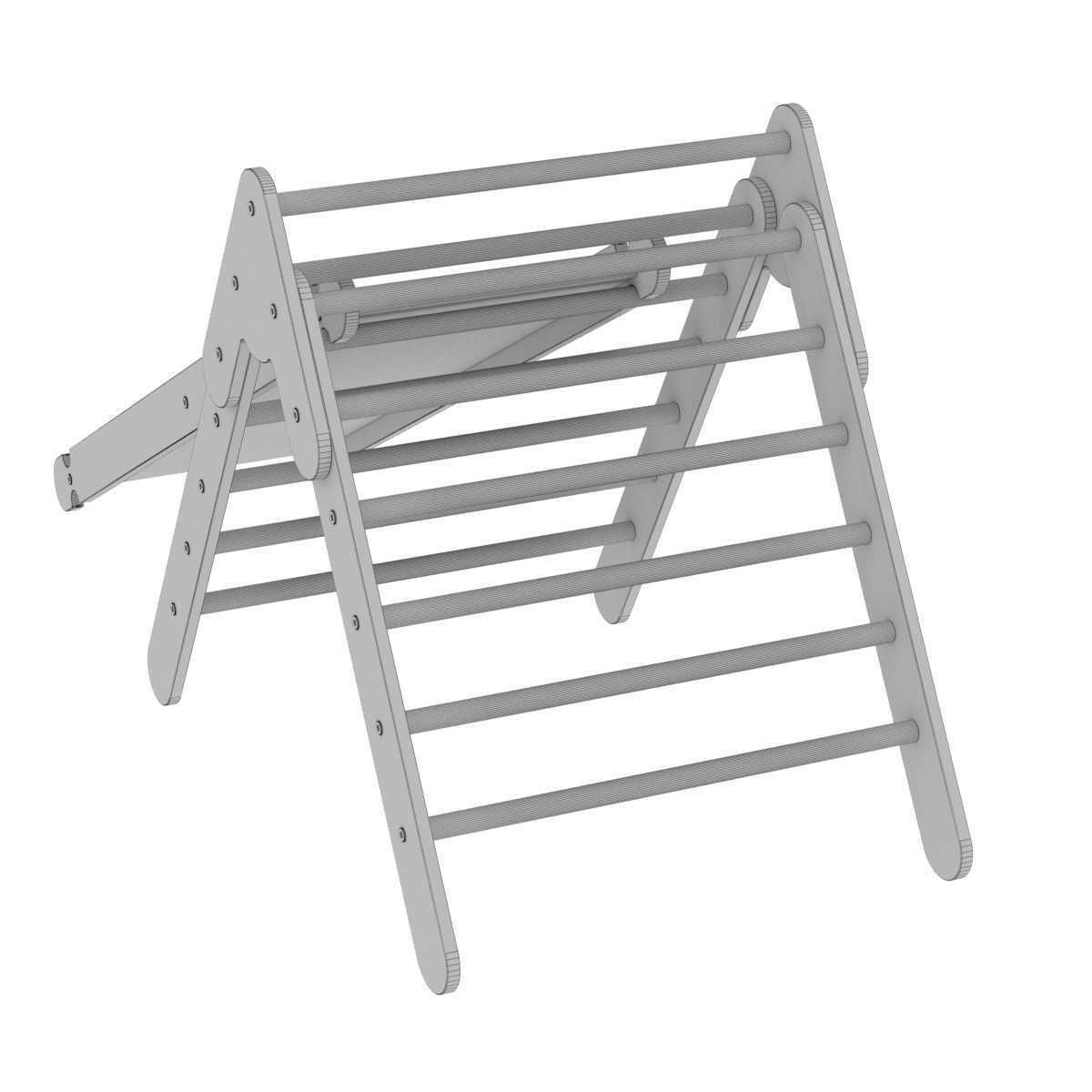 Montessori room pikler triangle ramp 3D model_11