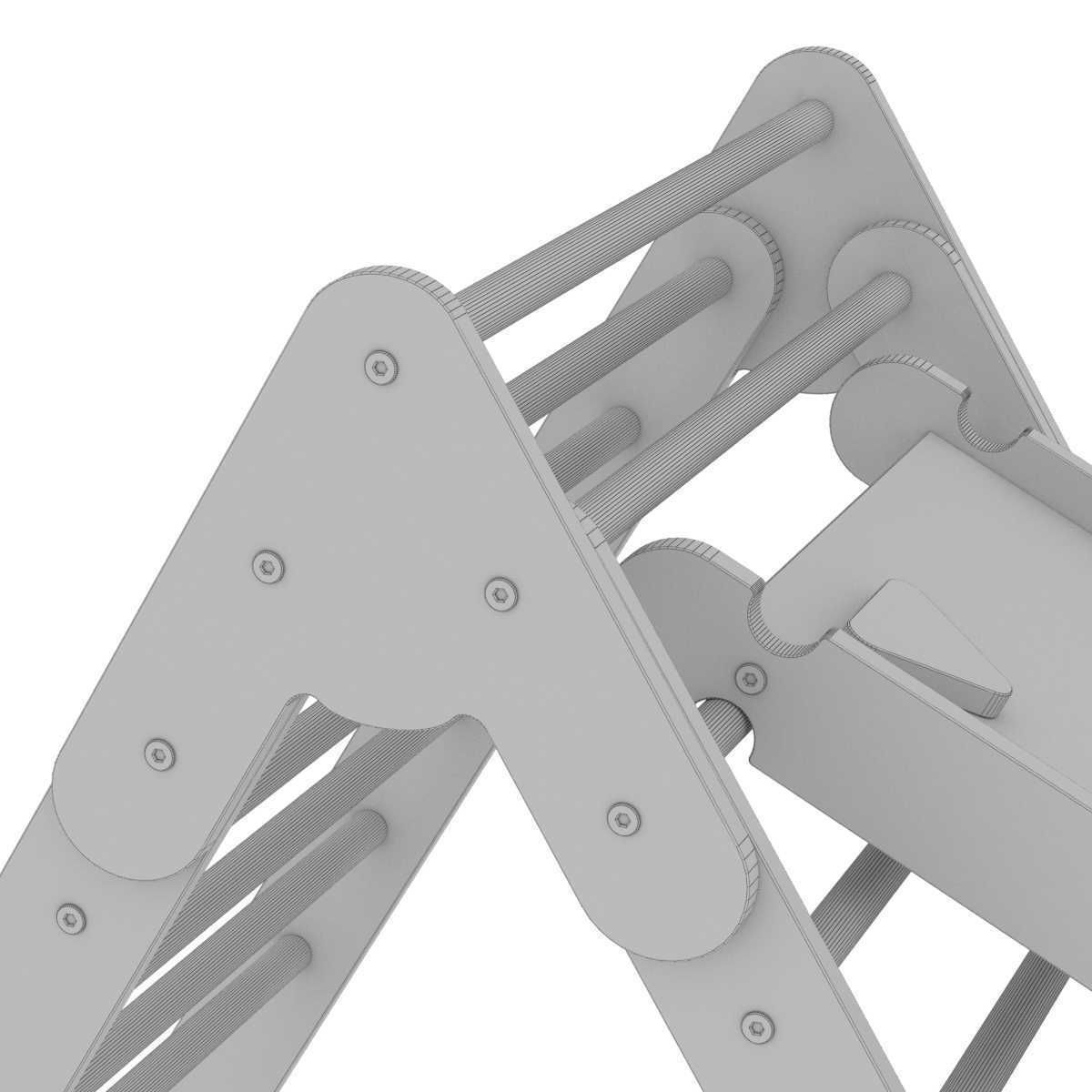 Montessori room pikler triangle ramp 3D model_9