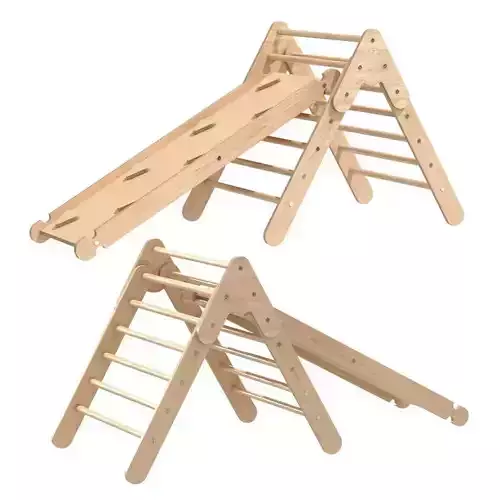 Montessori room pikler triangle ramp 3D model
