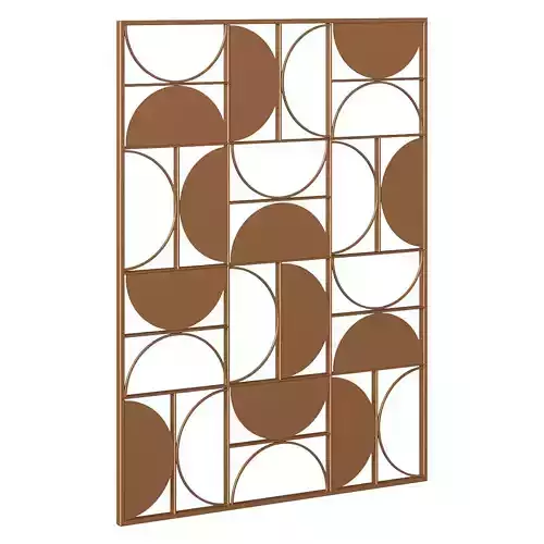 Decorative panel Bronde metal 3D model