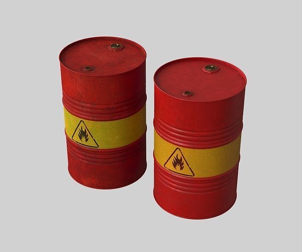 Oil Barrel 3D model
