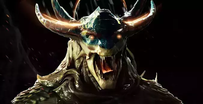 Demon monster head 3D model