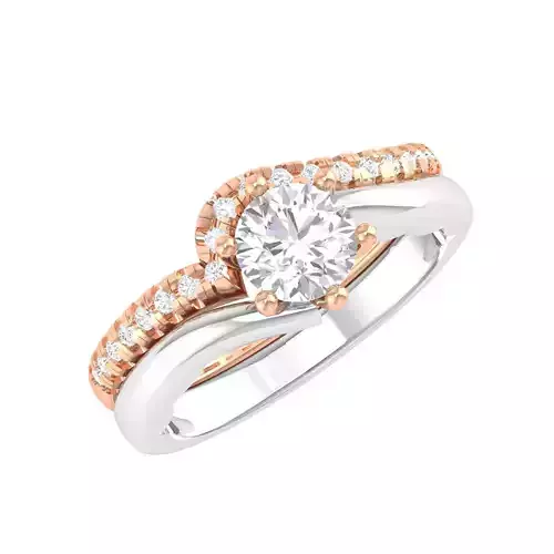 Solitaire Ring with Band - 137550