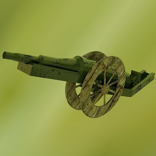 WW1-Cannon Ball Low-poly 3D model