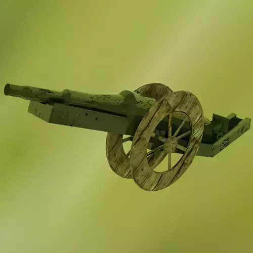WW1-Cannon Ball Low-poly 3D model