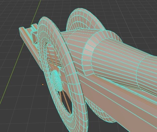 WW1-Cannon Ball Low-poly 3D model_4