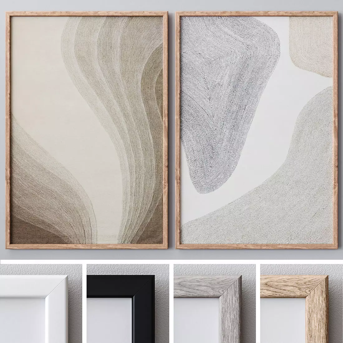 Photo Frames Set 241 3D model_0