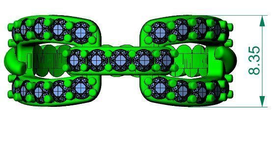 Wedding ring 3D print model_7