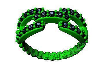 Wedding ring 3D print model_8