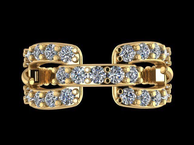 Wedding ring 3D print model_1