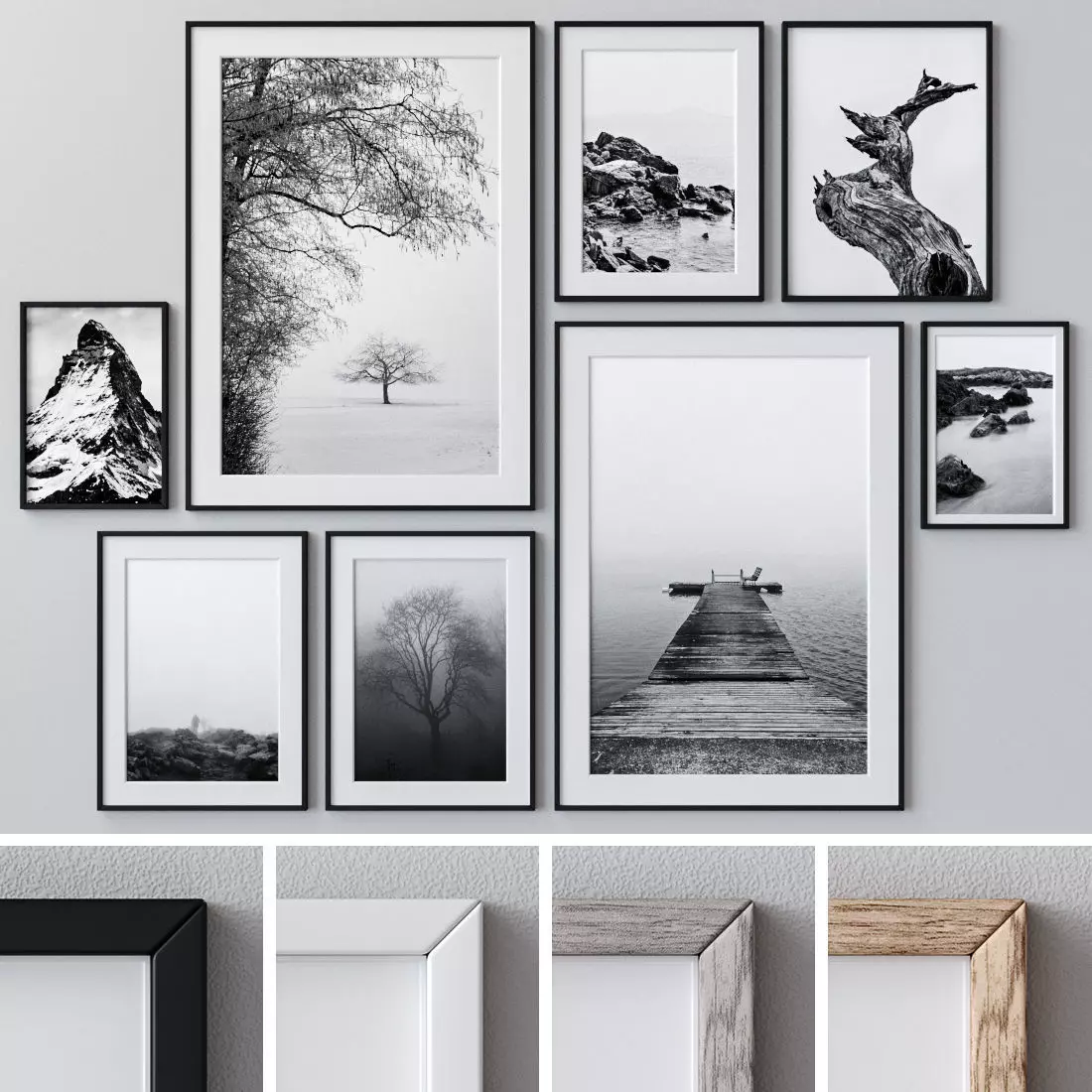 Photo Frames Set  248 3D model_0