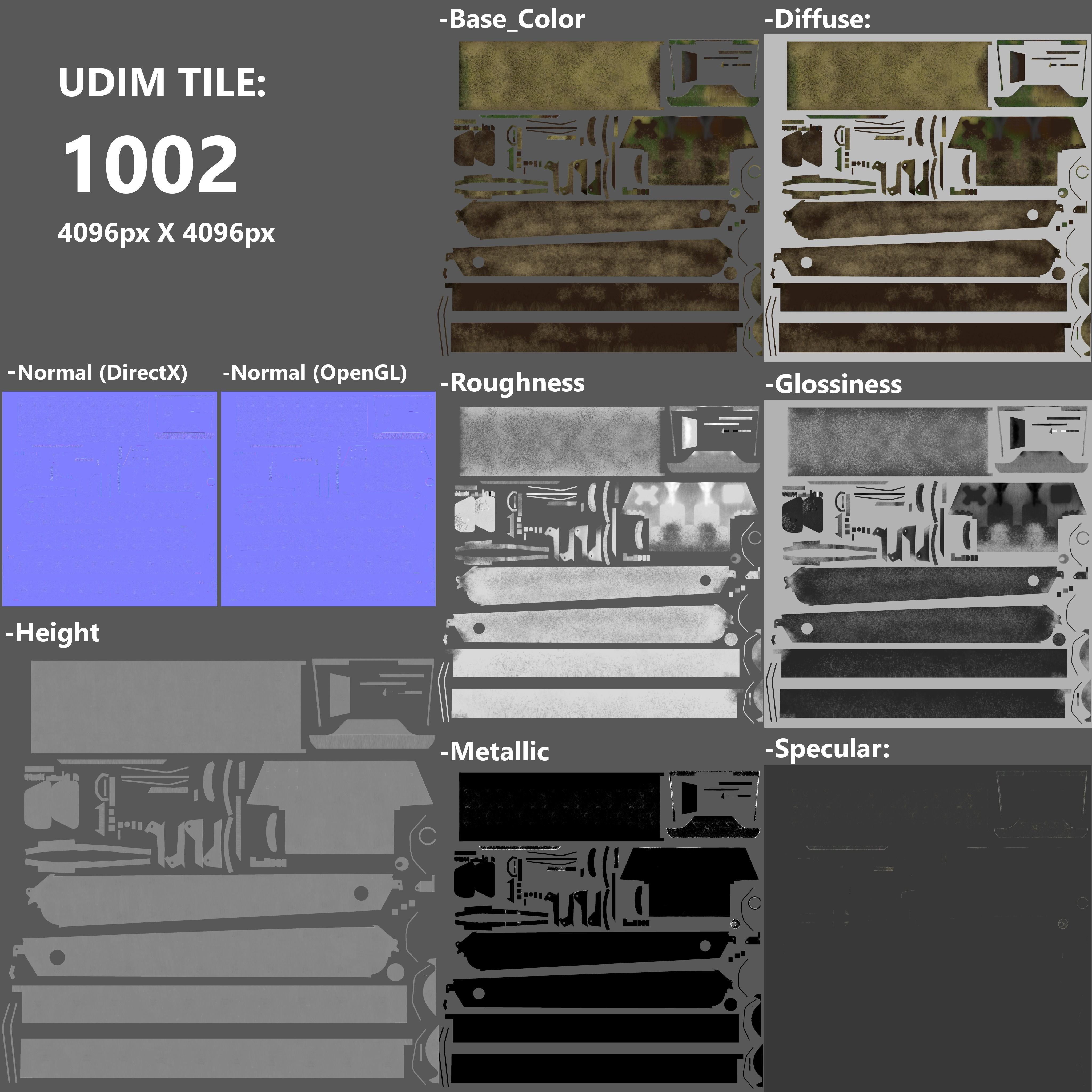 Jagdpanzer VI Jagdtiger PBR Model 3D model_24